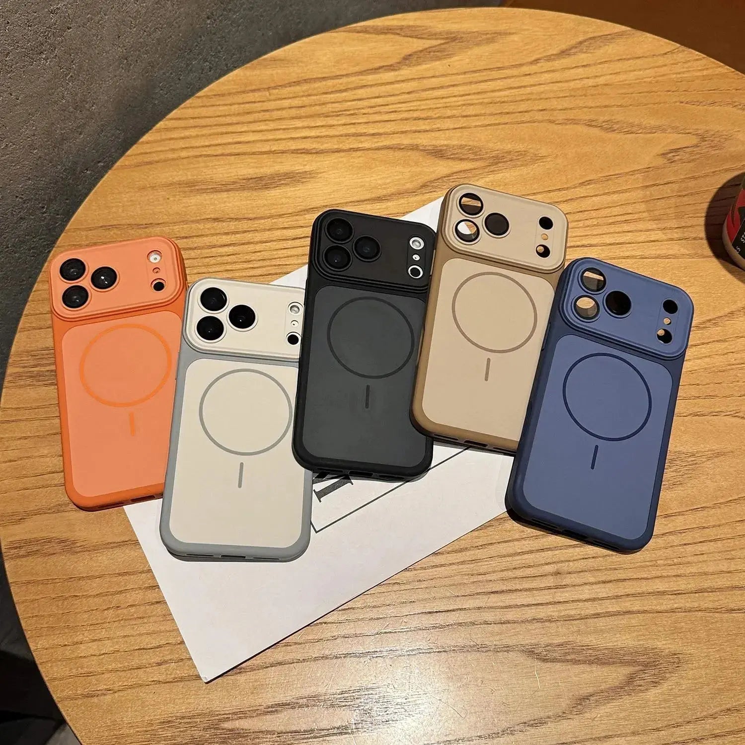 Sleek Dual Tone MagSafe Magnetic Phone Case - Ultimate Matte Full Lens Protection for iPhone 17 Pro Max, 16 Pro Max, 15, 14, 13, 12, 11 - Shockproof & Stylish!