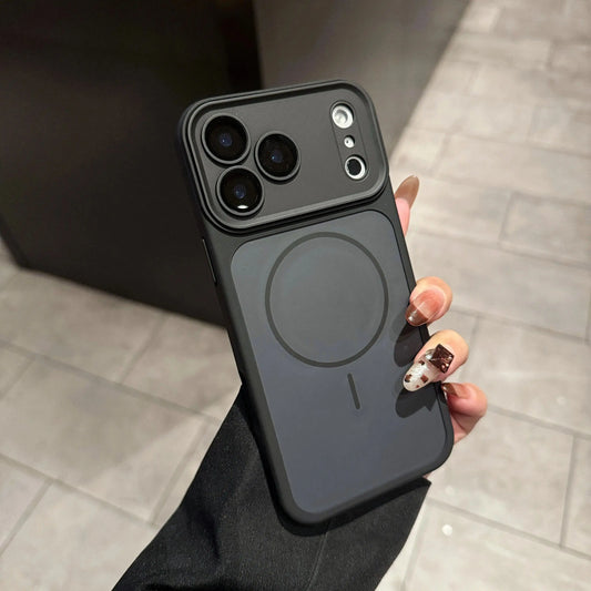 Sleek Dual Tone MagSafe Magnetic Phone Case - Ultimate Matte Full Lens Protection for iPhone 17 Pro Max, 16 Pro Max, 15, 14, 13, 12, 11 - Shockproof & Stylish!